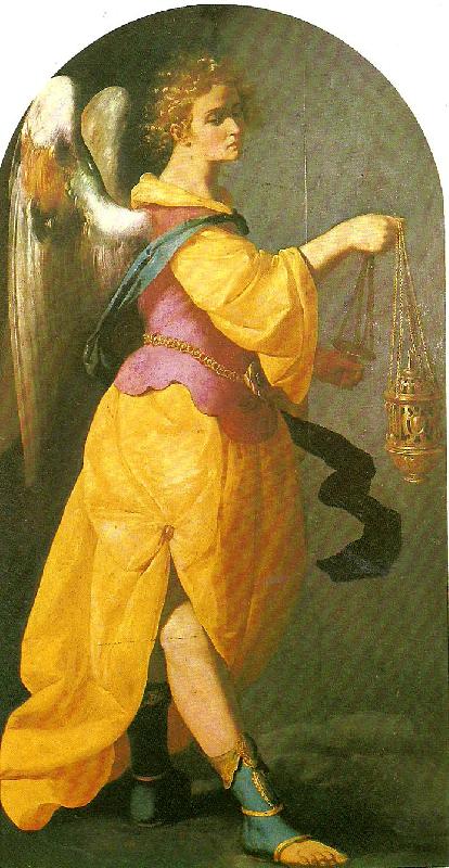 Francisco de Zurbaran angel with incense-burner, looking to the left Sweden oil painting art